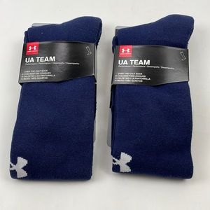 NWT UNDER ARMOUR navy Blue Over the Calf Socks Large